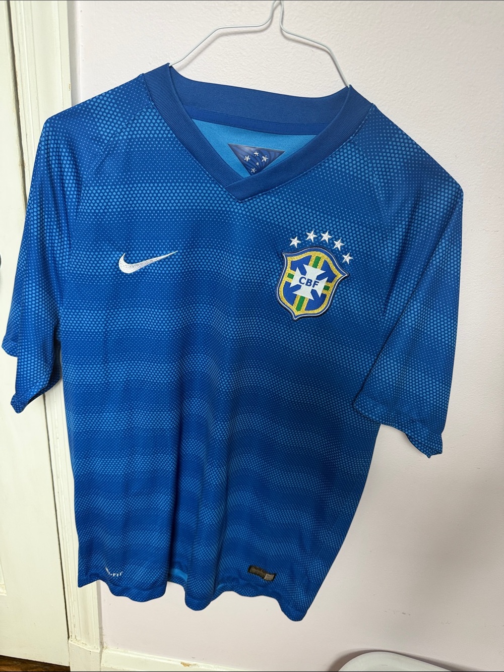 Nike Brazil CBF Blue Gradient Soccer Top